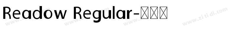 Readow Regular字体转换